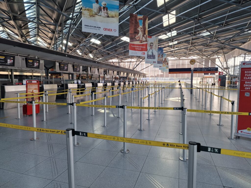 Rustig bij incheckbalies